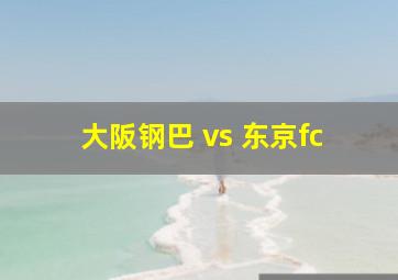 大阪钢巴 vs 东京fc